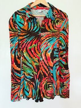 Alberto Makali Button Down Blouse M